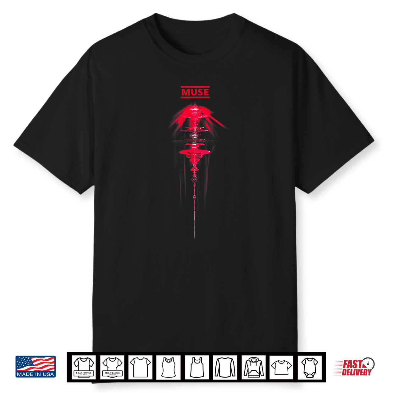 Official Muse The Wow Signal Ascending Satellite Shirt Official Muse The Wow Signal Ascending Satellite Shirt