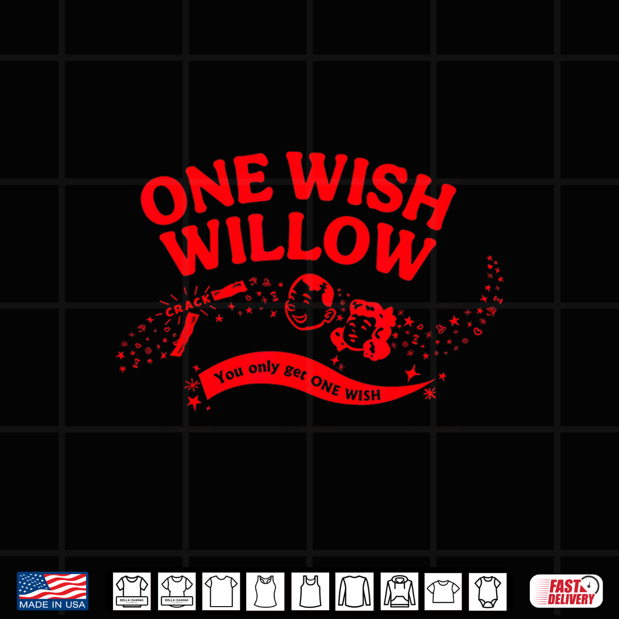 Obsession One Wish Willow Front & Back Shirt Obsession One Wish Willow Front & Back Shirt