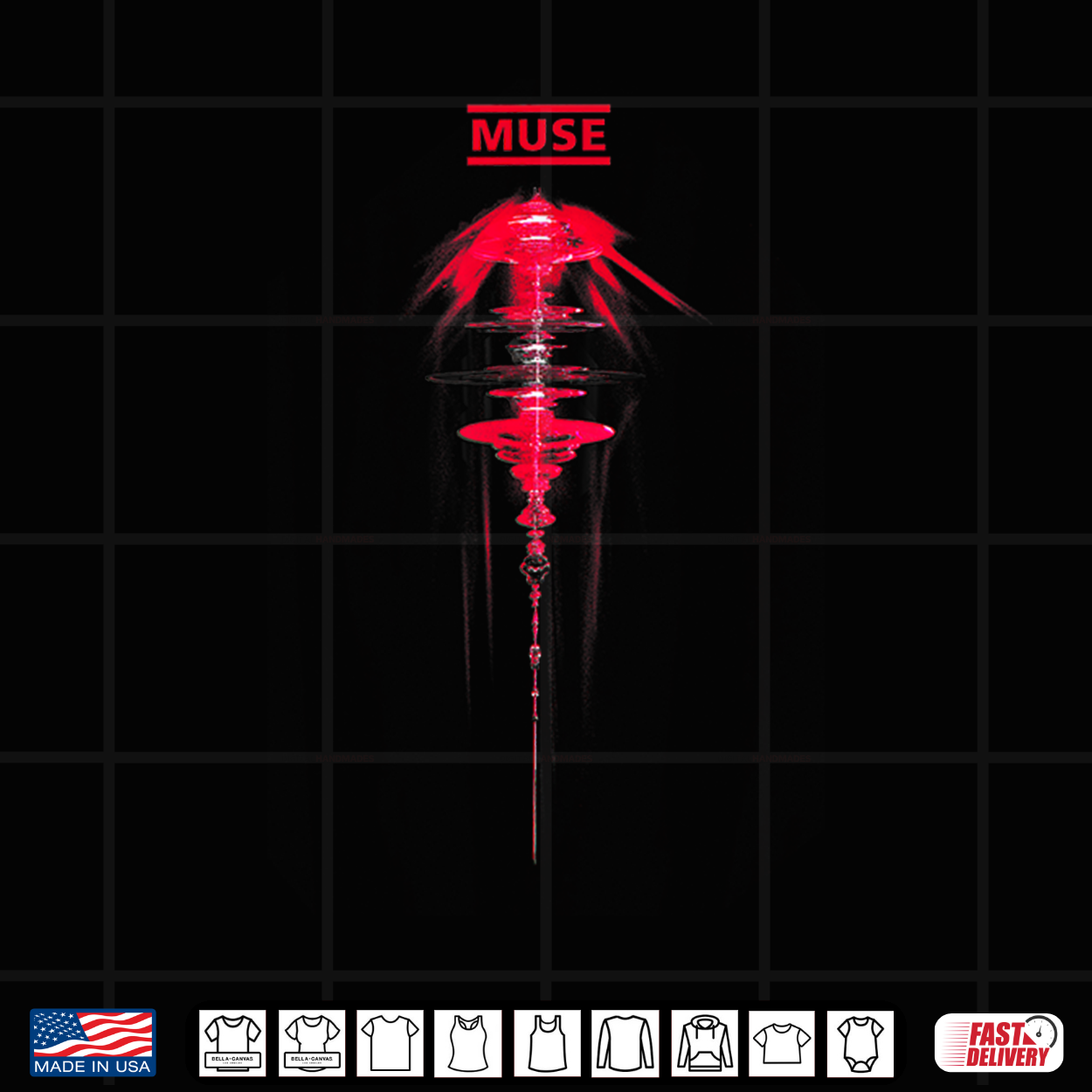 Official Muse The Wow Signal Ascending Satellite Shirt Official Muse The Wow Signal Ascending Satellite Shirt