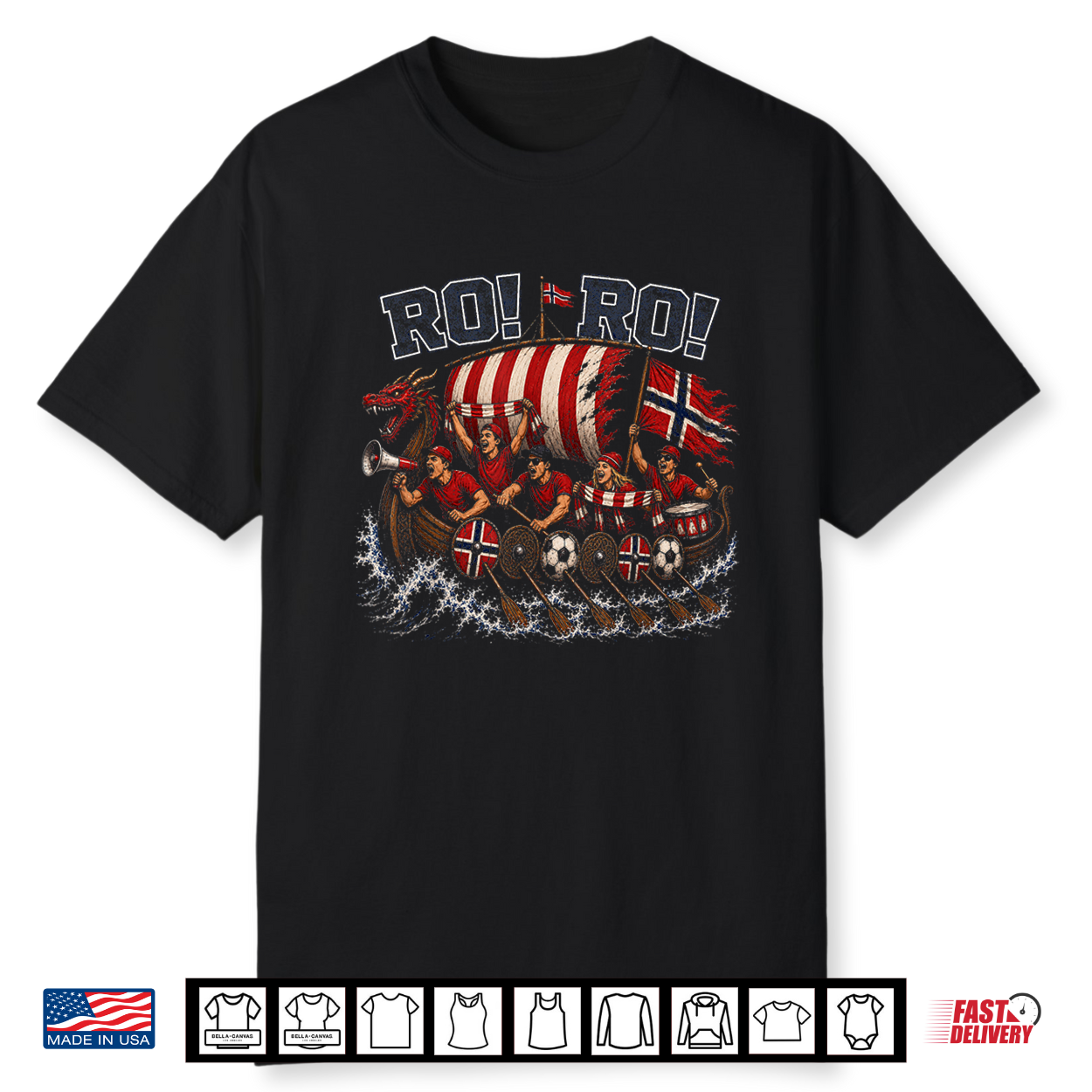 Ro Ro Norway Soccer Fan Chant Viking Row Supporter Vintage Shirt Ro Ro Norway Soccer Fan Chant Viking Row Supporter Vintage Shirt
