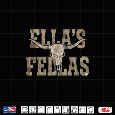 Design Vintage Ella Name Gifts for Men Boys Kid Fathers Day Shirt
