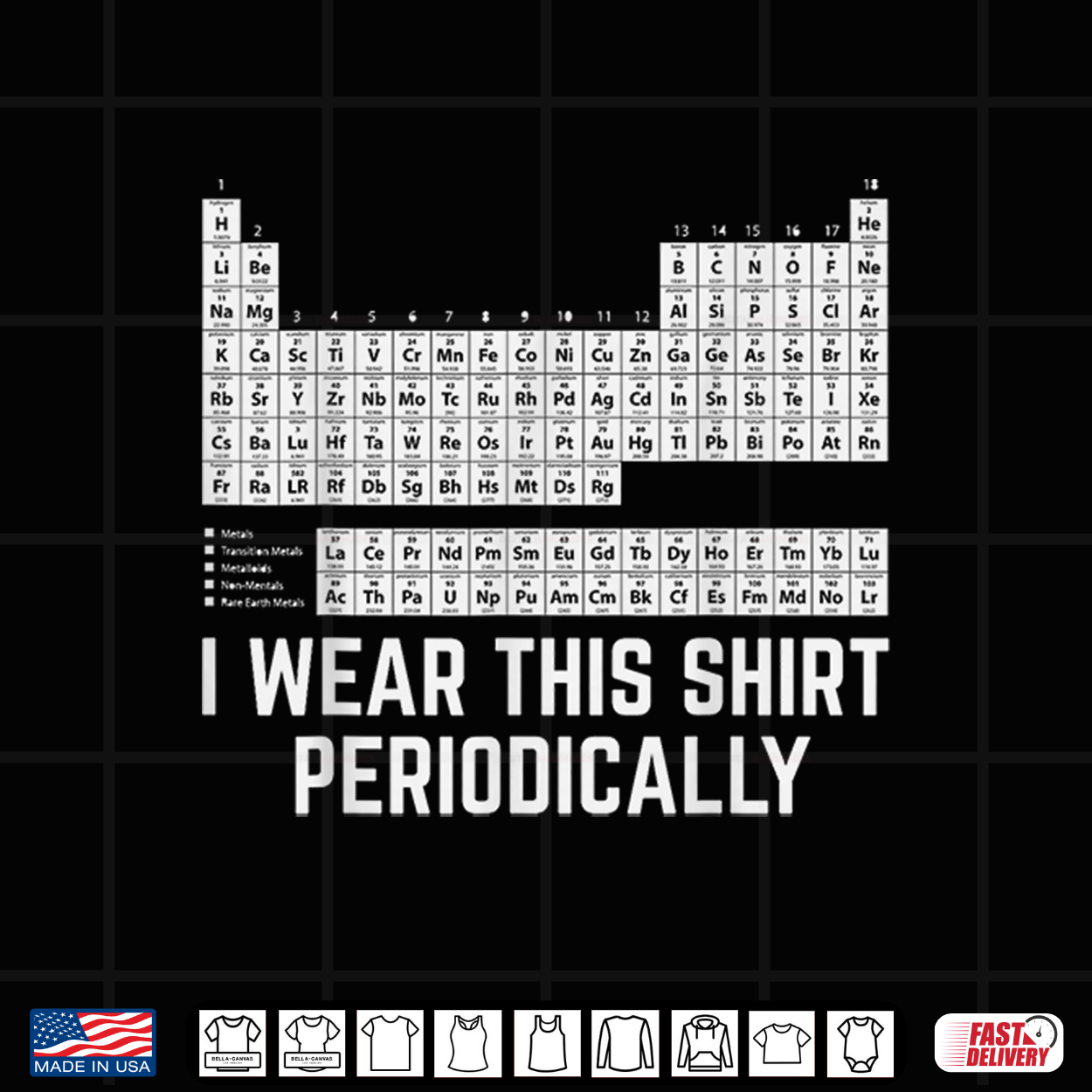 Chemistry Periodic Table I Wear This Shirt Periodically Shirt Chemistry Periodic Table I Wear This Shirt Periodically Shirt