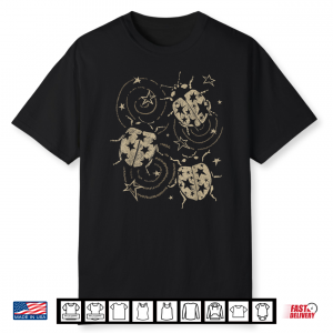 Grunge 2000S Ladybug Y2K Cute Alt 90S Vintage Star Dots Teen Shirt
