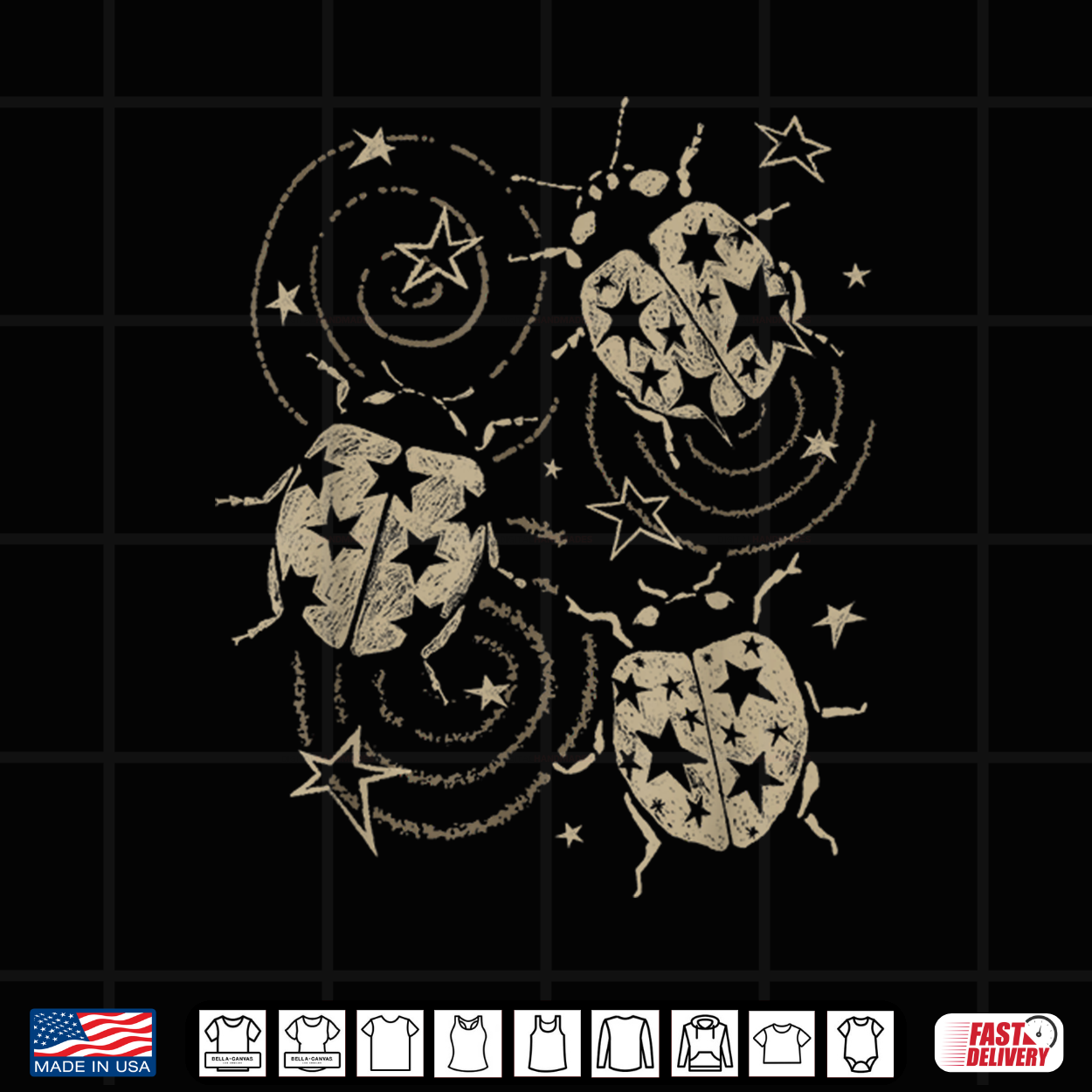 Grunge 2000S Ladybug Y2K Cute Alt 90S Vintage Star Dots Teen Shirt Grunge 2000S Ladybug Y2K Cute Alt 90S Vintage Star Dots Teen Shirt
