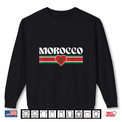 Sweatshirt Morocco Maroc Moroccan Flag Shirt