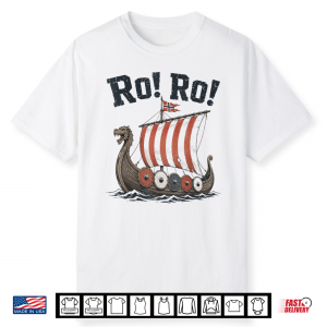 Ro Ro Norway Viking Ship Heia Norge Soccer Fan Vintage Shirt