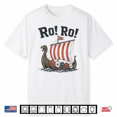 Ro Ro Norway Viking Ship Heia Norge Soccer Fan Vintage Shirt
