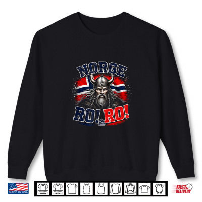 Sweatshirt Norway Shirt with Vintage Norwegian Design for Norway Fans Shirt