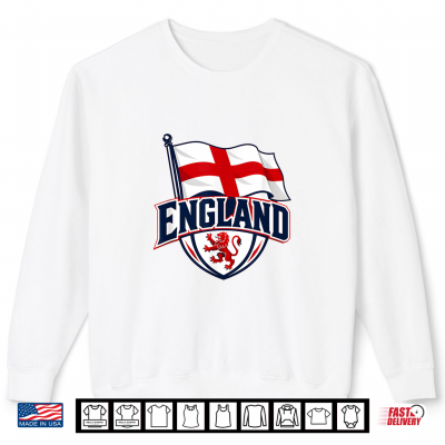 Sweatshirt England Shirt with English Flag Outfit for Men Women Kids Shirt