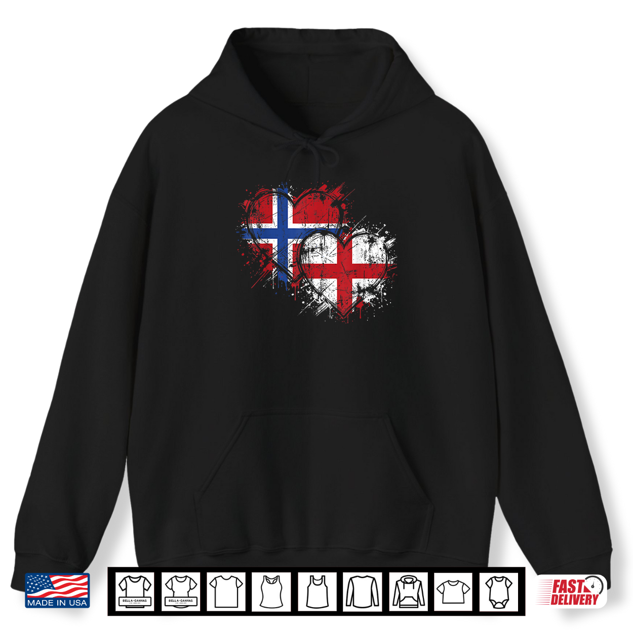 Half Norwegian Half English Flag Roots Vintage Pride Hearts Shirt Half Norwegian Half English Flag Roots Vintage Pride Hearts Shirt