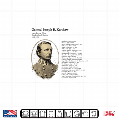 Design General Joseph B. Kershaw Shirt
