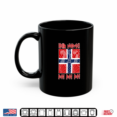 Mug Heia Norge Ro Ro Nordic Viking Ships Norwegian Pride Shirt