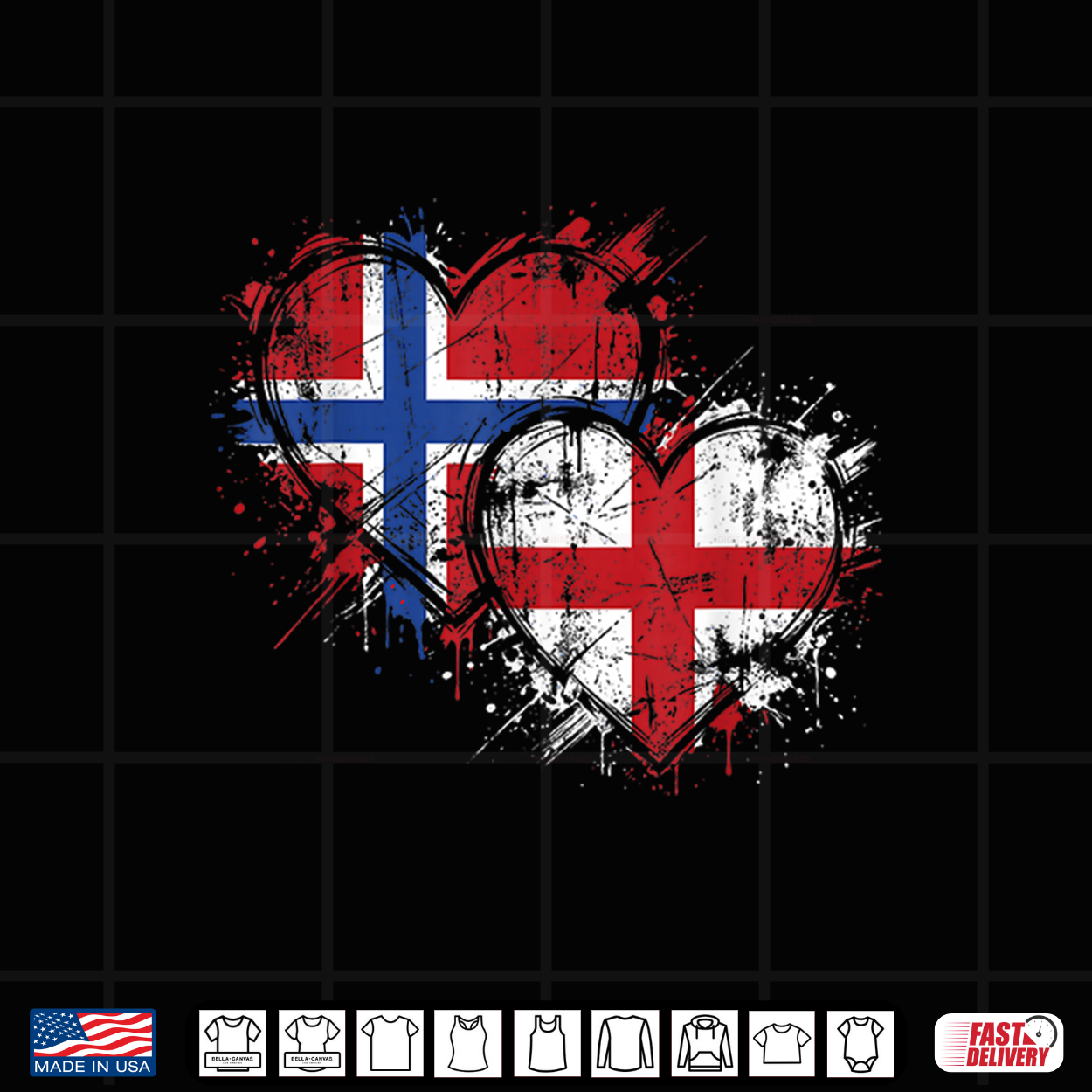 Half Norwegian Half English Flag Roots Vintage Pride Hearts Shirt Half Norwegian Half English Flag Roots Vintage Pride Hearts Shirt