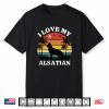 I Love My Alsatian Dog Lover Present Cute Alsatian Shirt