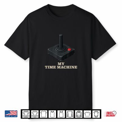 My Time Machine Retro Gaming Joystick Design Shirt