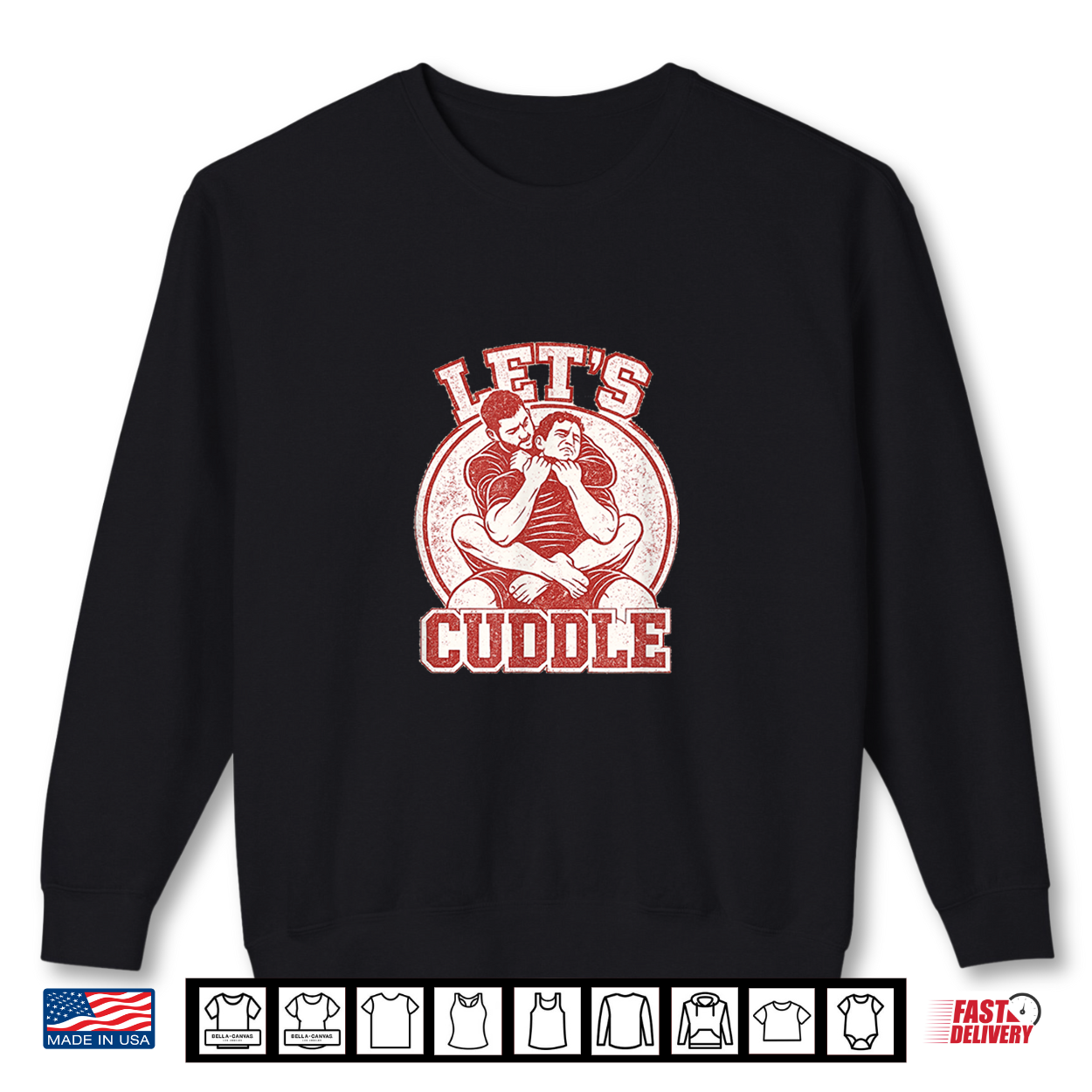 Mens Let’S Cuddle Grappler Rear Naked Choke Shirt Mens Let’S Cuddle Grappler Rear Naked Choke Shirt