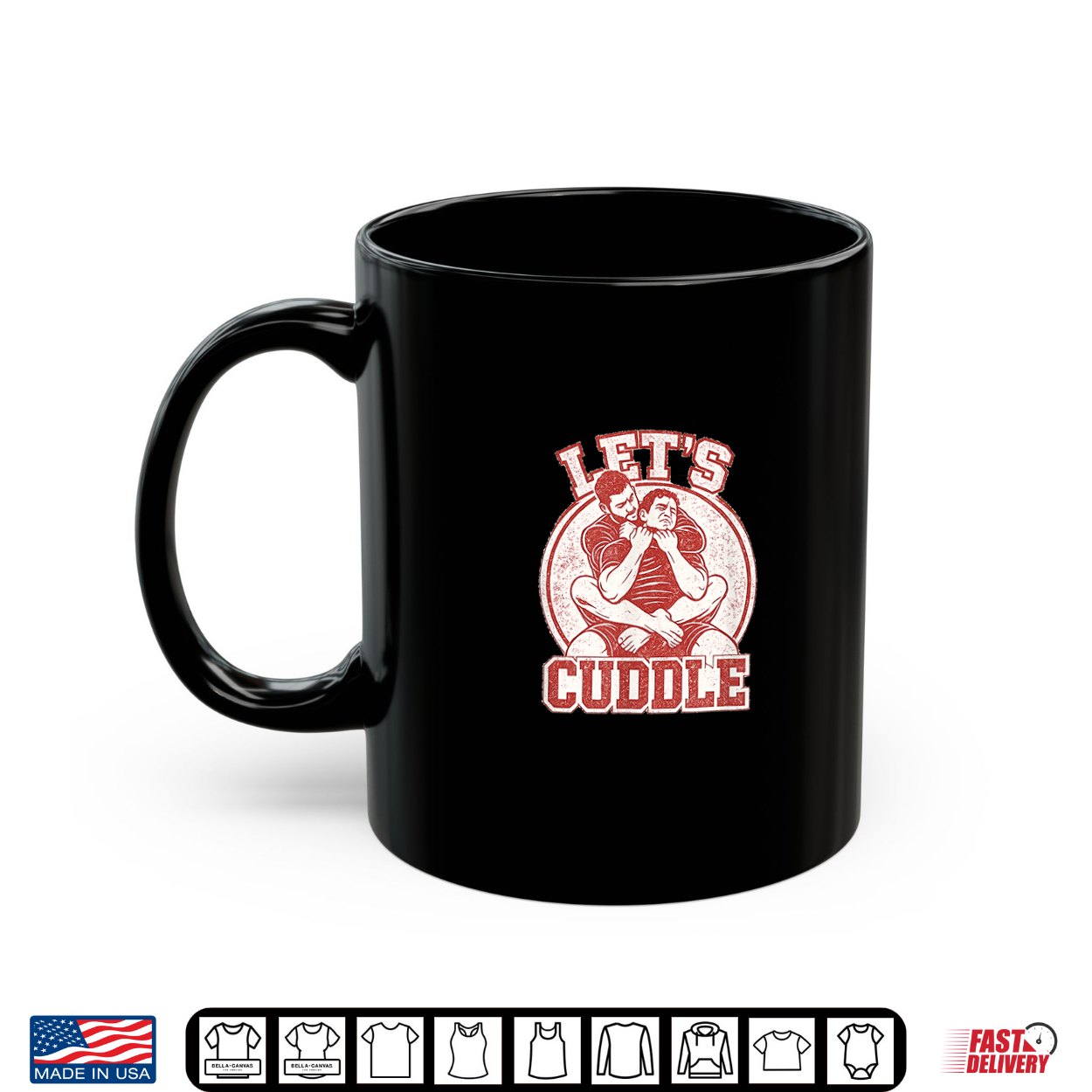 Mens Let’S Cuddle Grappler Rear Naked Choke Shirt Mens Let’S Cuddle Grappler Rear Naked Choke Shirt