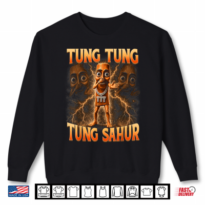 Sweatshirt Tung Tung Tung Sahur is Calling Scuba Dance Meme for Kids Shirt