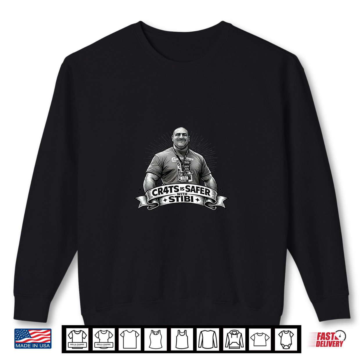 Cr4Ts Is Safter With Stibi Premium Tri Blend Shirt Cr4Ts Is Safter With Stibi Premium Tri Blend Shirt