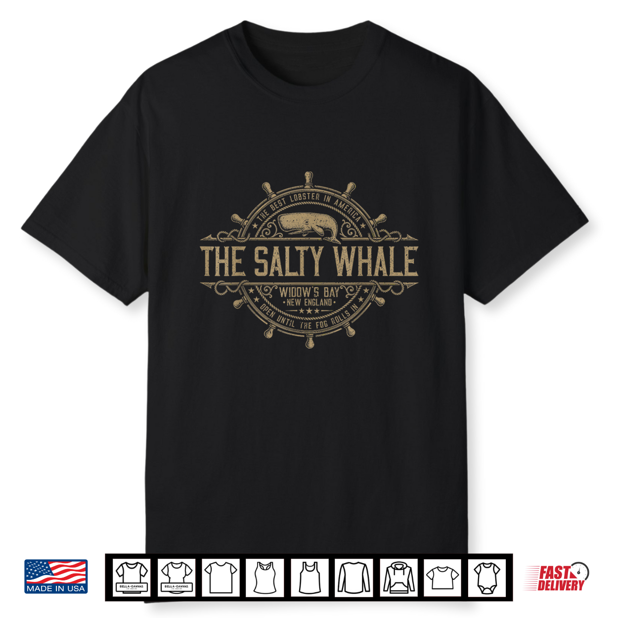 Funny The Salty Whale Vintage Nautical Harbor Widow’S Bay Shirt Funny The Salty Whale Vintage Nautical Harbor Widow’S Bay Shirt