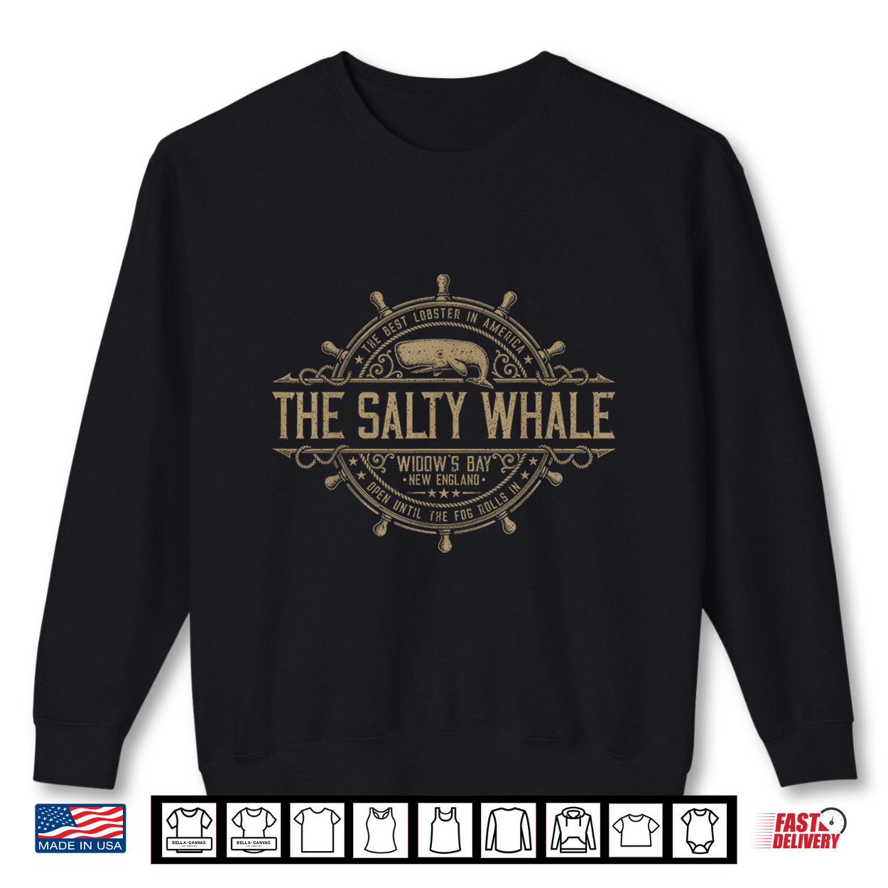 Funny The Salty Whale Vintage Nautical Harbor Widow’S Bay Shirt Funny The Salty Whale Vintage Nautical Harbor Widow’S Bay Shirt