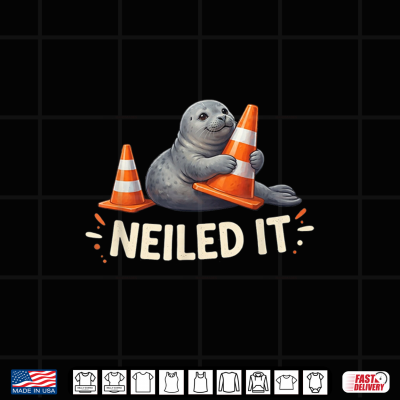 Design Neil The Seal Neiled It Funny Elephant Tee Shirt