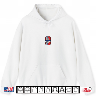 Hoodie Norway Flag Vintage Number 9 Shirt