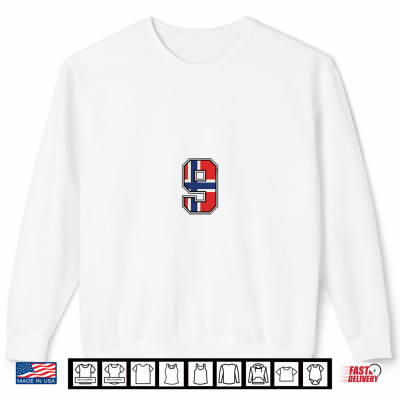 Sweatshirt Norway Flag Vintage Number 9 Shirt