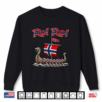 Sweatshirt Norwegian Viking Ship Norway Flag Row Scandinavian Culture Shirt