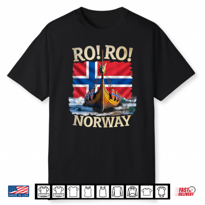 Norwegian Viking Ship Norway Flag Scandinavian Souvenir Shirt