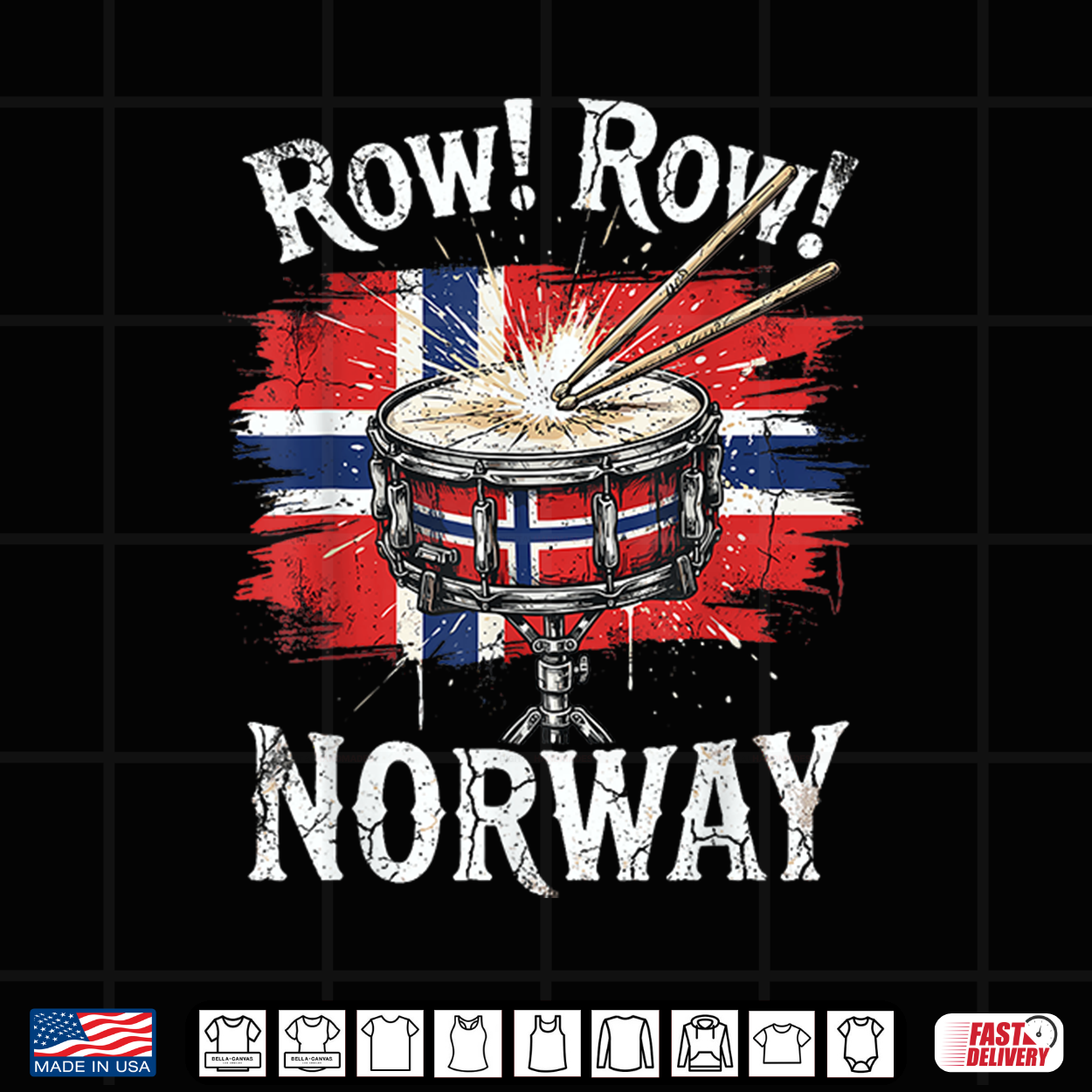 Norwegian Drum Row Norway Flag Scandinavian Heritage Artwork Shirt Norwegian Drum Row Norway Flag Scandinavian Heritage Artwork Shirt