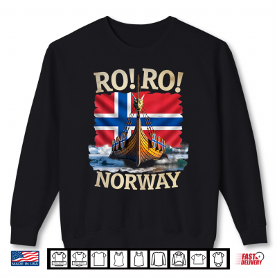 Sweatshirt Norwegian Viking Ship Norway Flag Scandinavian Souvenir Shirt