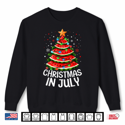 Sweatshirt Watermelon Xmas Tree Summer Men Women Kids Shirt