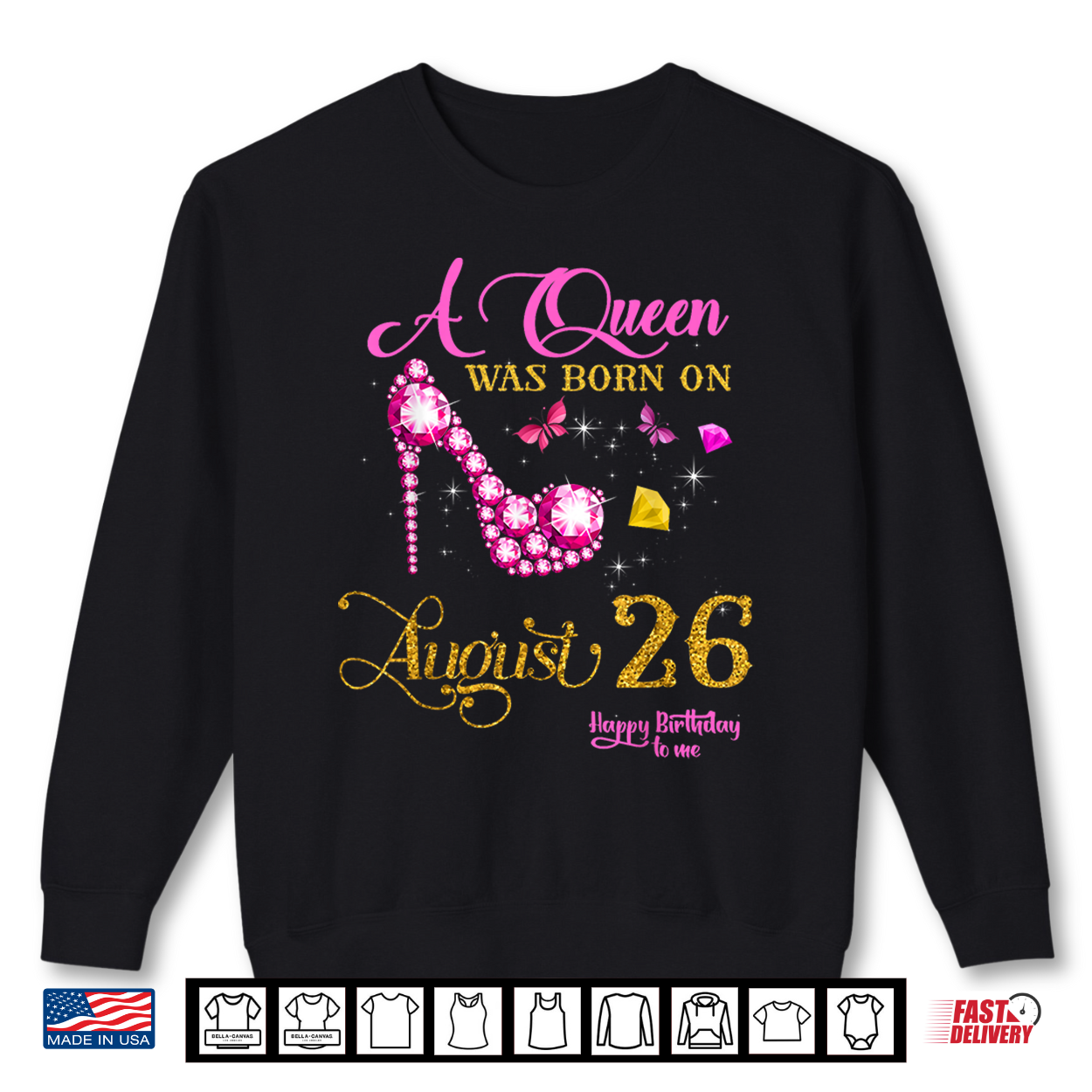 A Queen Was Born On August 26 26Th August Birthday Shirt A Queen Was Born On August 26 26Th August Birthday Shirt