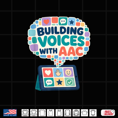 Aac Voice Builder Speech Therapist Design Shirt 4 Design AAC Voice Builder Speech Therapist Design Shirt