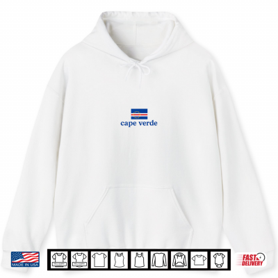 Hoodie Cape Verde Flag Capo Verde Soccer Fan Cape Verdean Flag Shirt