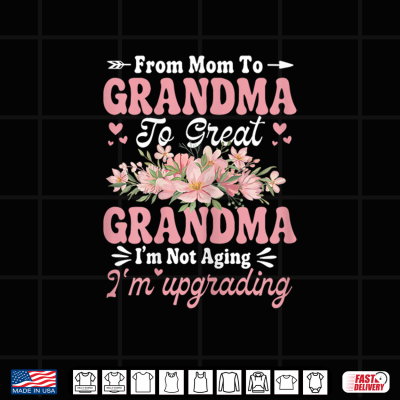 Design Great Grandmother First Time Great Grandma Shirt