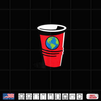 Design Football Fan World Match Funny Satire Red Cup with World Art Shirt