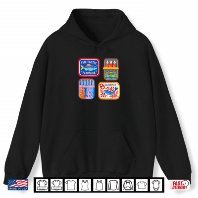 Hoodie Sardines Tee Tinned Fish Coastal Aesthetic Cute Shirt
