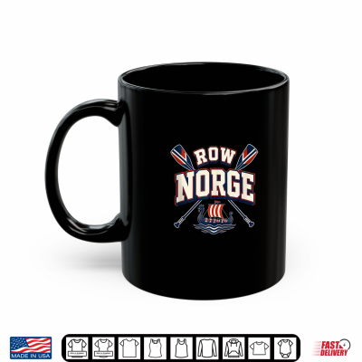 Mug Row Norge Norway Viking Rowing Longship Norwegian Crew Shirt