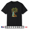 Tropical Christmas Palm Tree Surf Beach Holiday Shirt