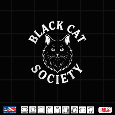 Design Black Cat Society Cute Kitten Lover Feline Pet Owner Shirt