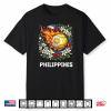 Filipino Tennis Pride Tee Blazing Ball & Sampaguita Flower Shirt