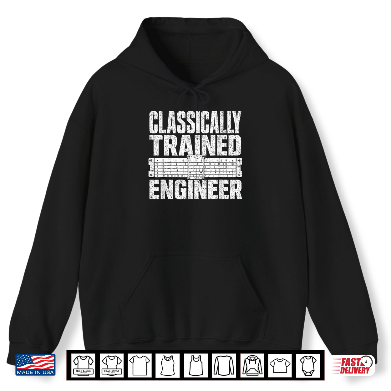 Funny Classically Trained Engineer Slide Rule Men Women Shirt Funny Classically Trained Engineer Slide Rule Men Women Shirt