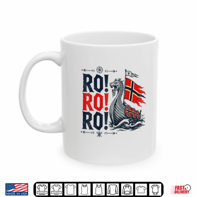 Mug Norway Ro Shirt Norwegian Heritage Viking Ship Flag Boat Shirt