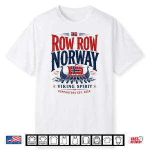 Norwegian Viking Ship Flag Boat Norway Heritage Shirt