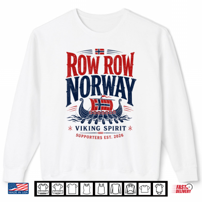 Sweatshirt Norwegian Viking Ship Flag Boat Norway Heritage Shirt