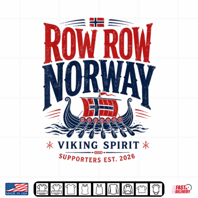 Design Norwegian Viking Ship Flag Boat Norway Heritage Shirt