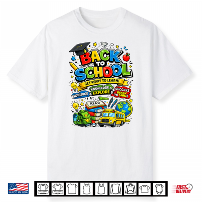 Back To School Supplies First Day Of School Student Teacher Shirt