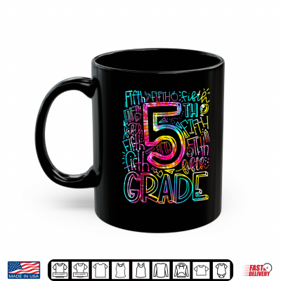 Mug 5th Grade Teacher Typography Team Fifth Grade Back to School Shirt